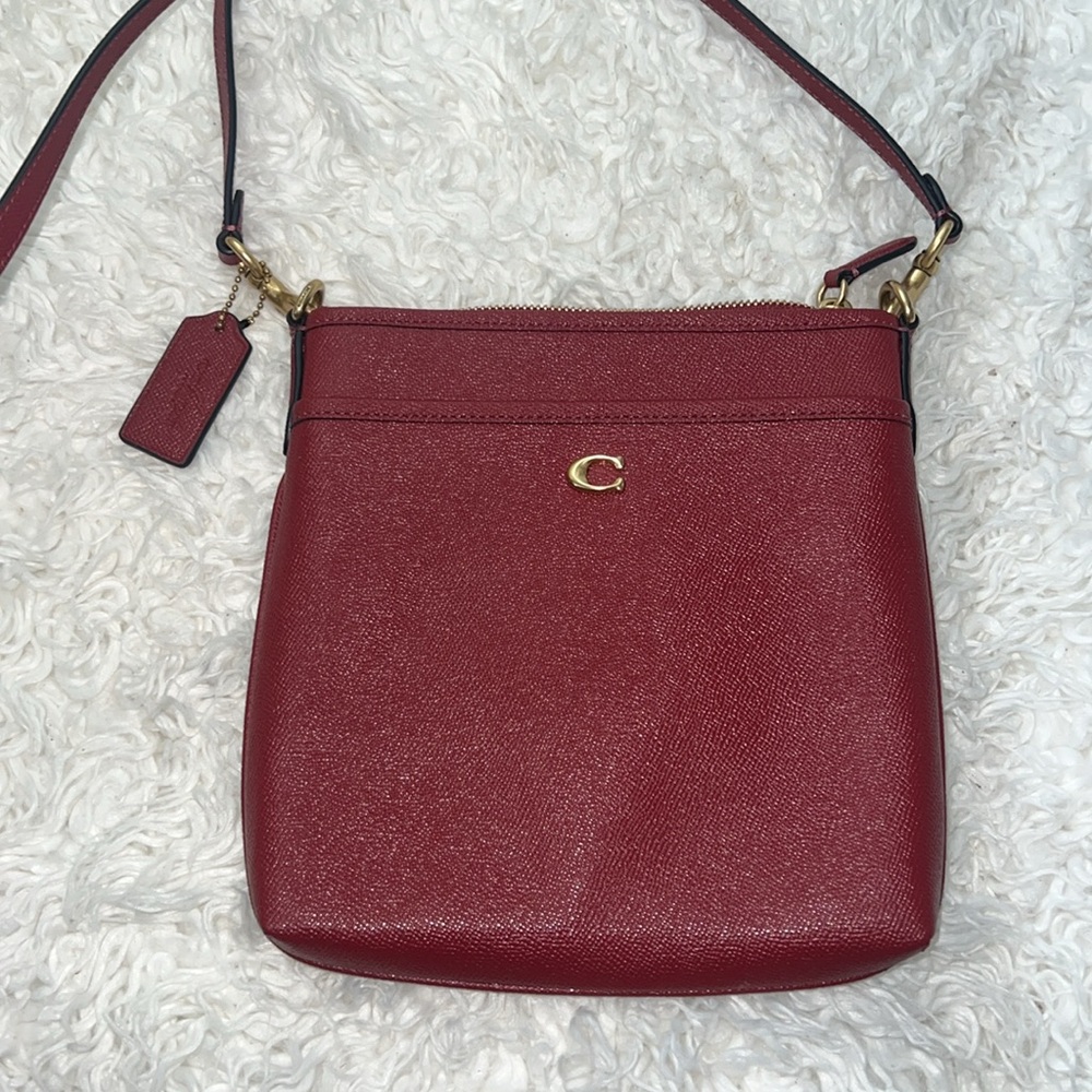 Coach Red Kitt Crossbody Bag small - Picture 6 of 13